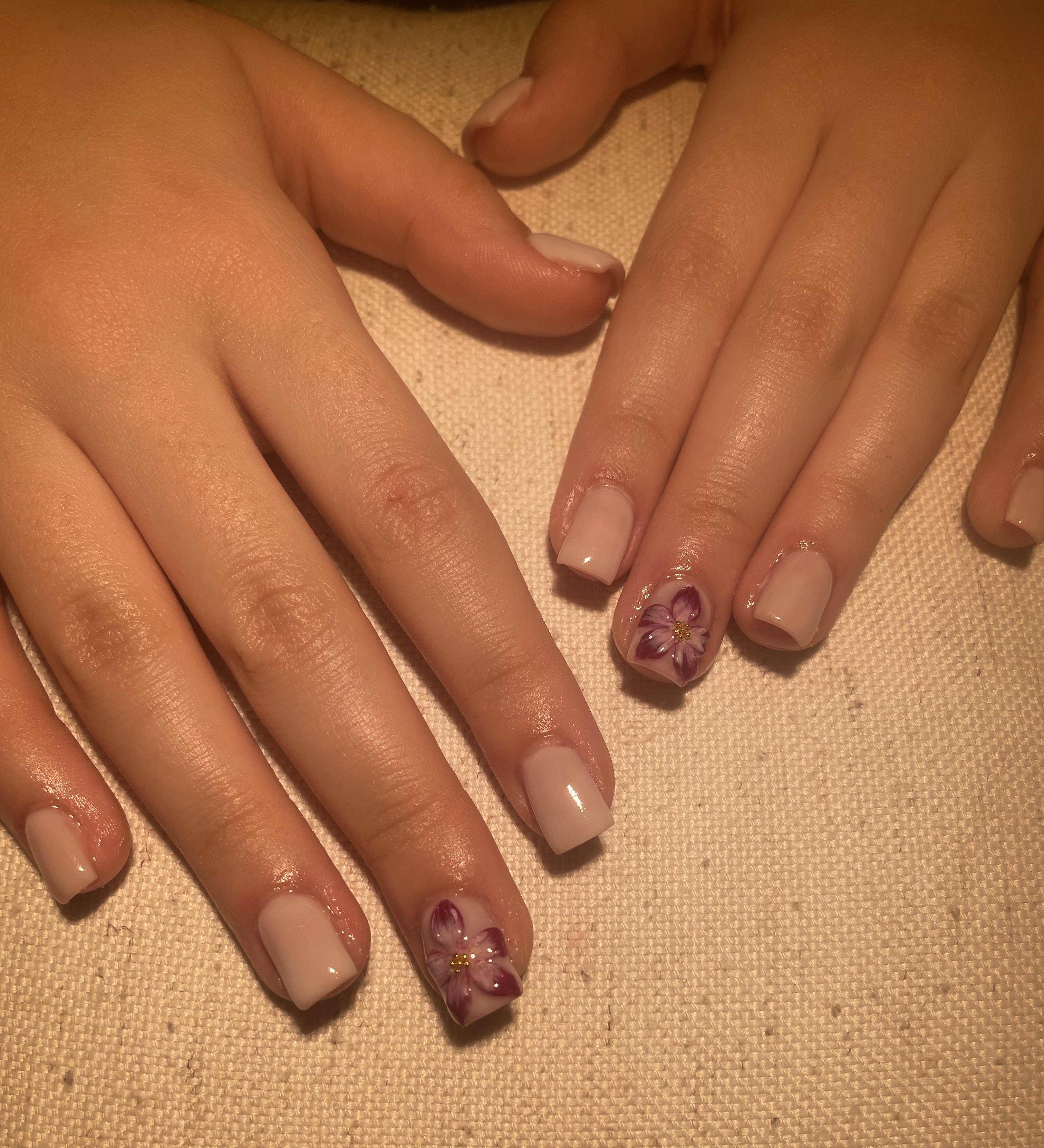 Acrylic Extensions with Ombre Design - Long lasting nail extensions